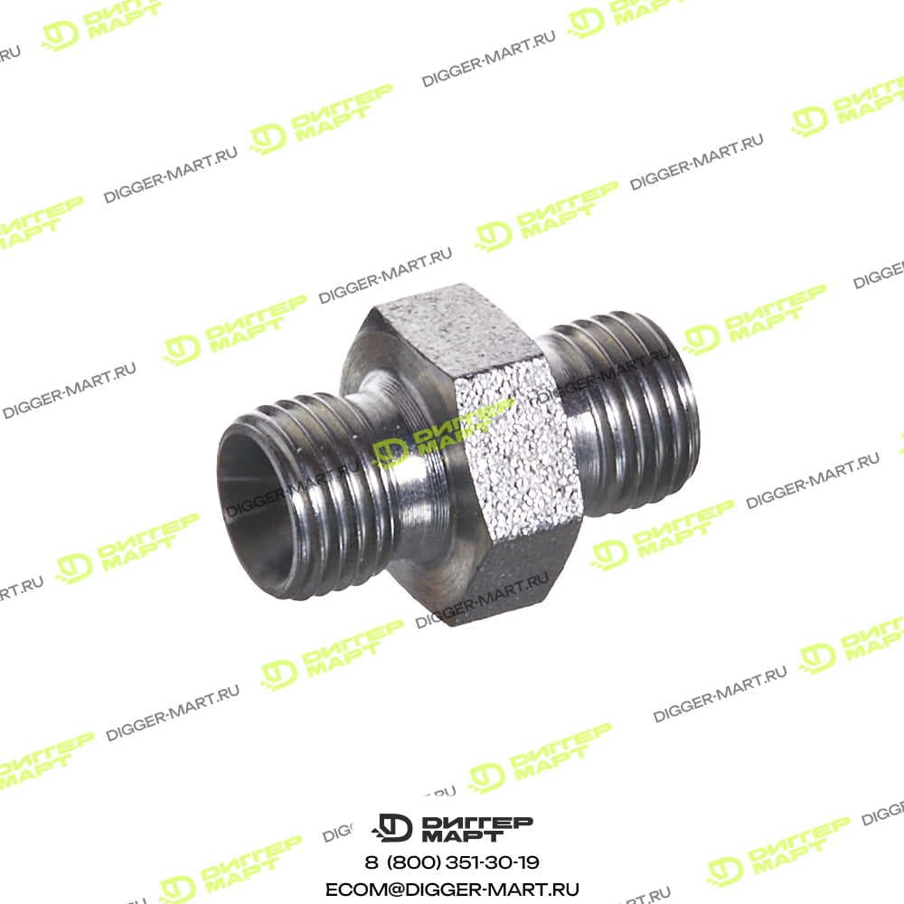 Переходник BSP папа-папа 1/4" JCB 1604/0002