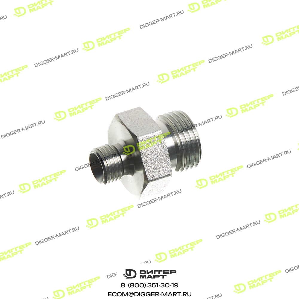 Переходник папа/папа BSP 1/2" х 1/4" JCB 1606/2054