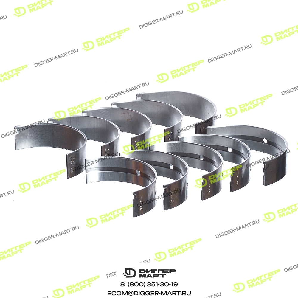 Вкладыши коренные +0.25 у всех вкладышей замки сбоку JCB 320/09254