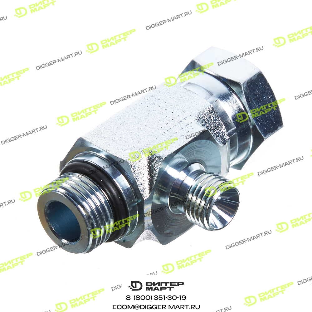 Тройник 8x1/2"x1/4" JCB 816/90989