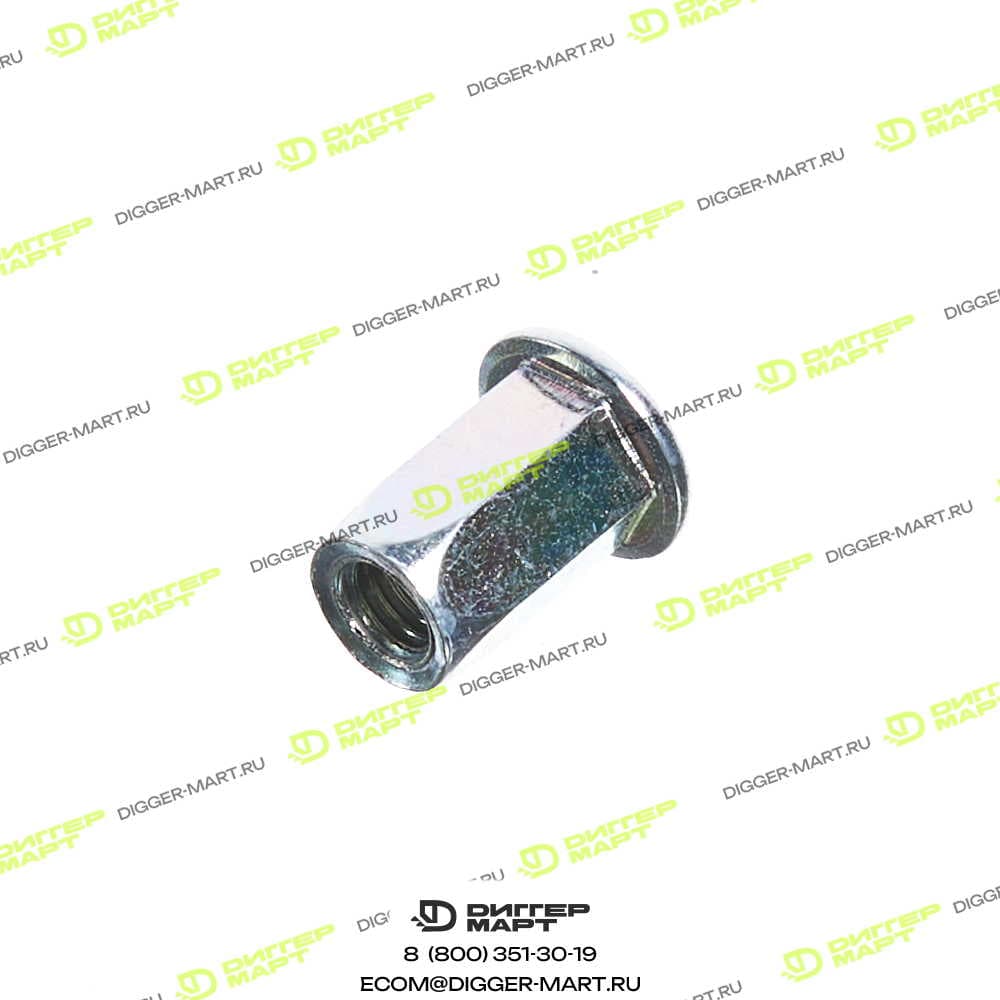 Гайка заклепка М6 шестигранная открытая JCB 826/11043