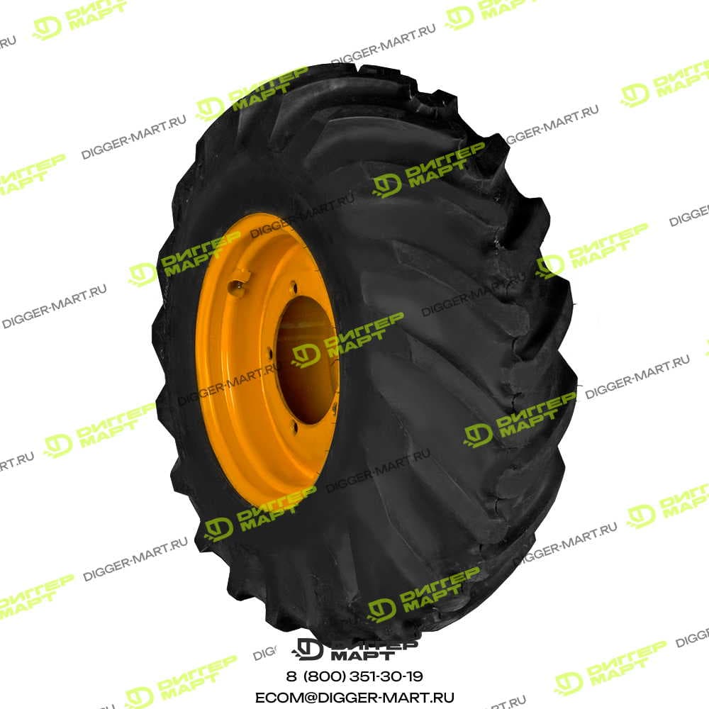 Колесо в сборе 16.9 x 24 вылет 82 Goodyear JCB 126/00797