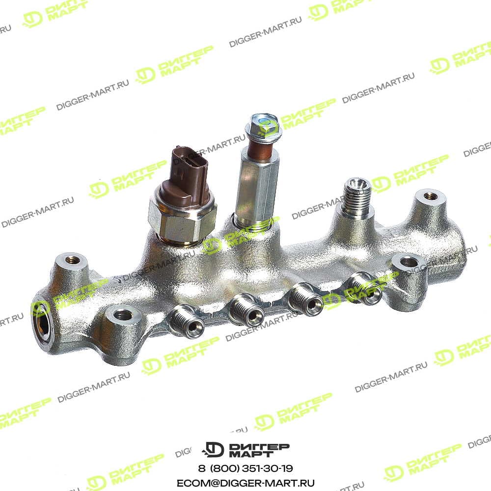 Рейка Common Rail в сборе JCB 02/802587