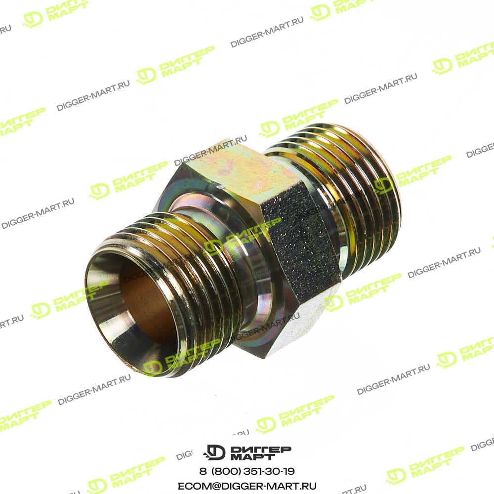 Переходник папа/папа BSP 5/8" - 5/8" JCB 1604/0005