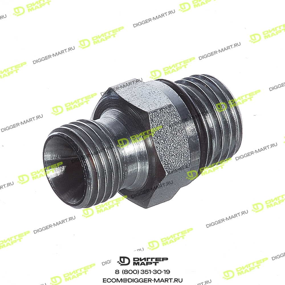 Переходник папа/папа BSP 1/4 х 9/16 ORFS JCB 1620/2051