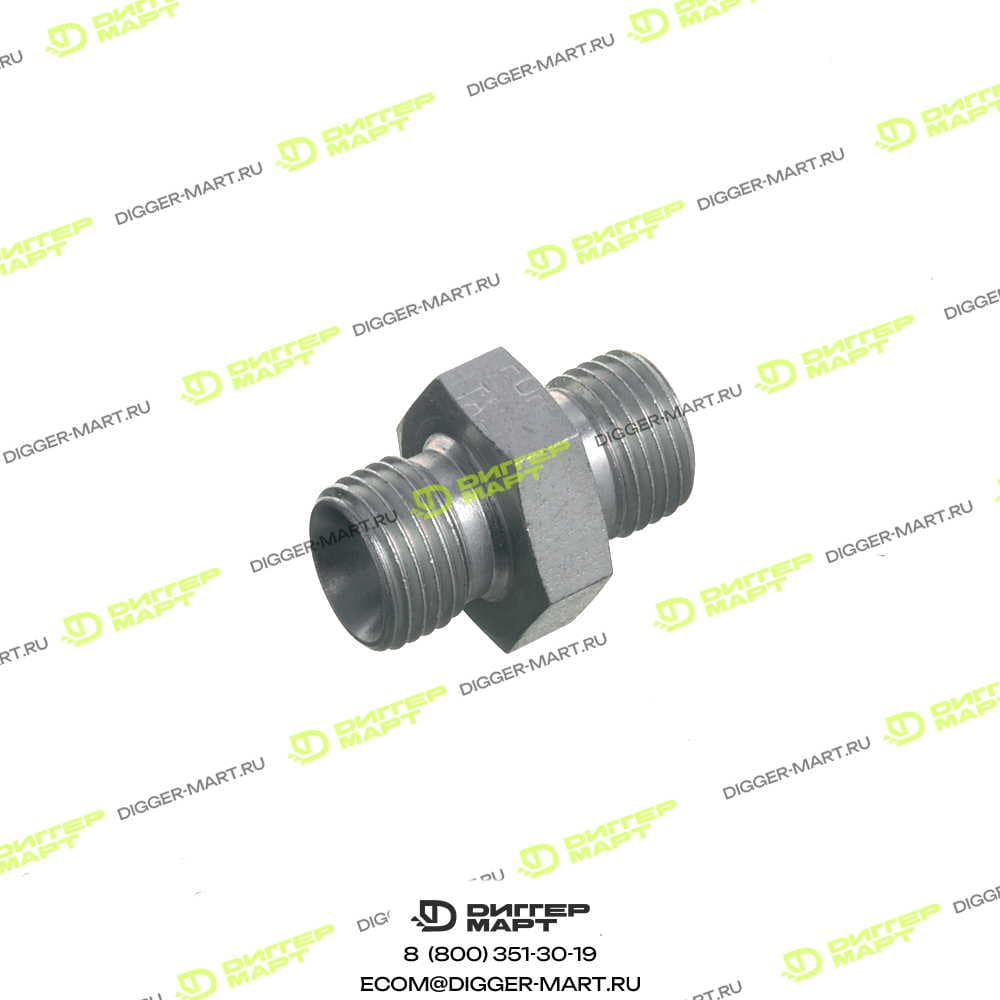 Переходник папа/папа BSP 1/4" JCB 1604/2051