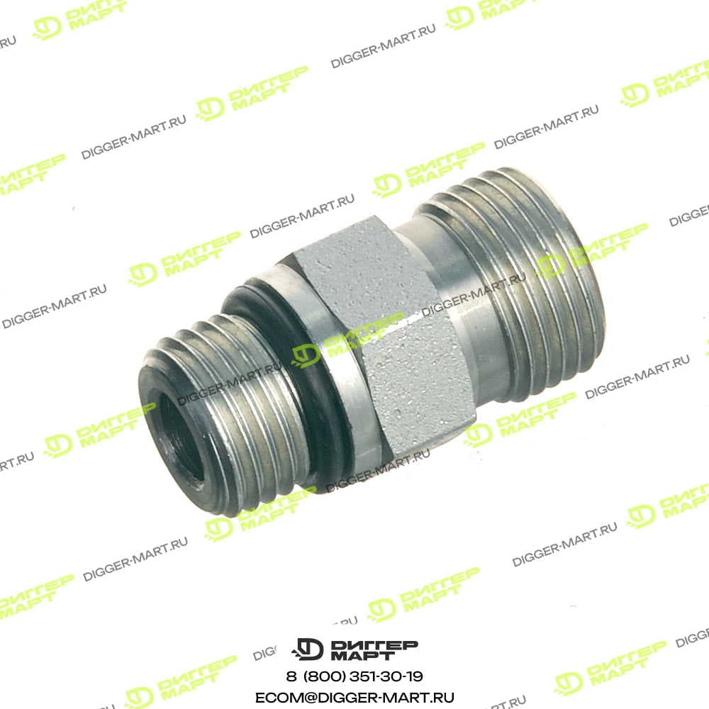 Переходник папа/папа BSP 3/8 х 9/16 ORFS JCB 1620/2052