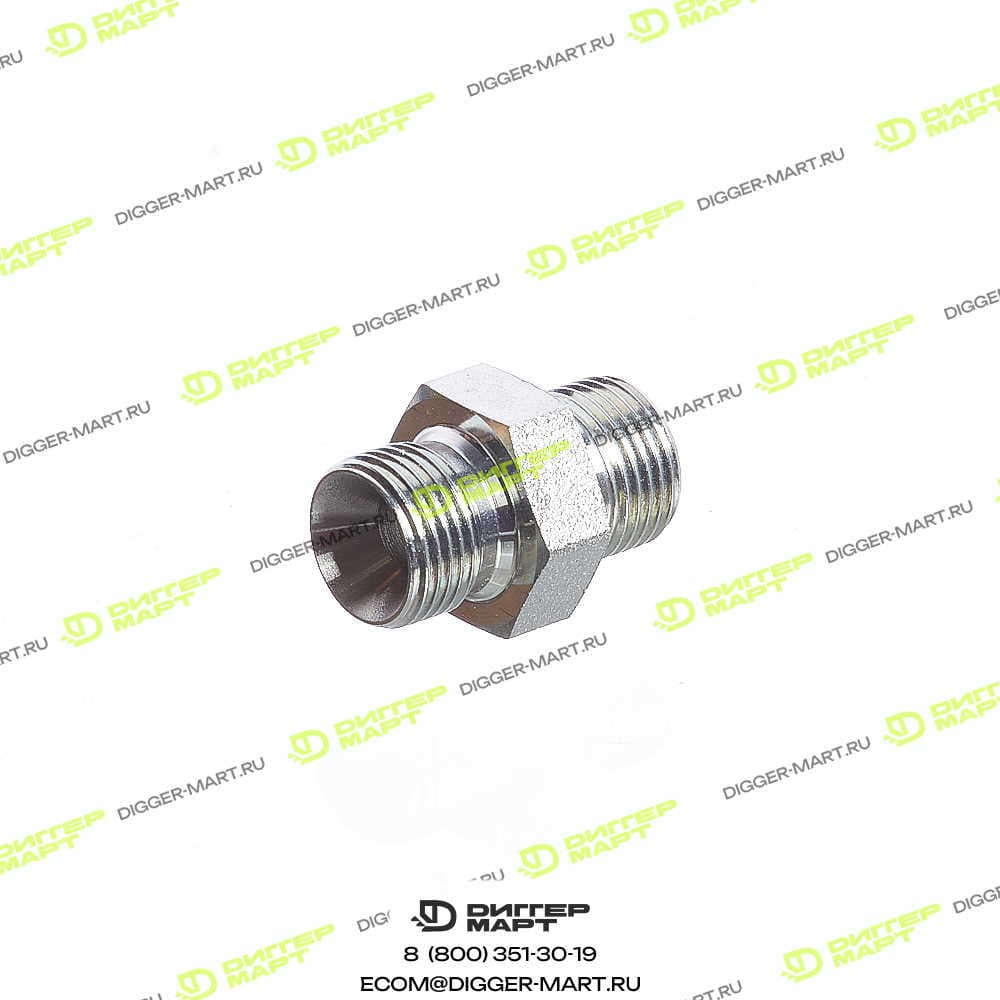 Переходник папа/папа BSP 3/8" x 3/8" JCB 1604/2052