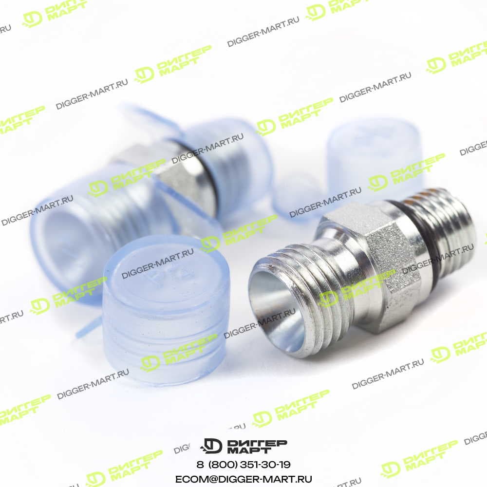 Переходник папа/папа BSP 1/4 х 7/16 ORFS JCB 1620/2050