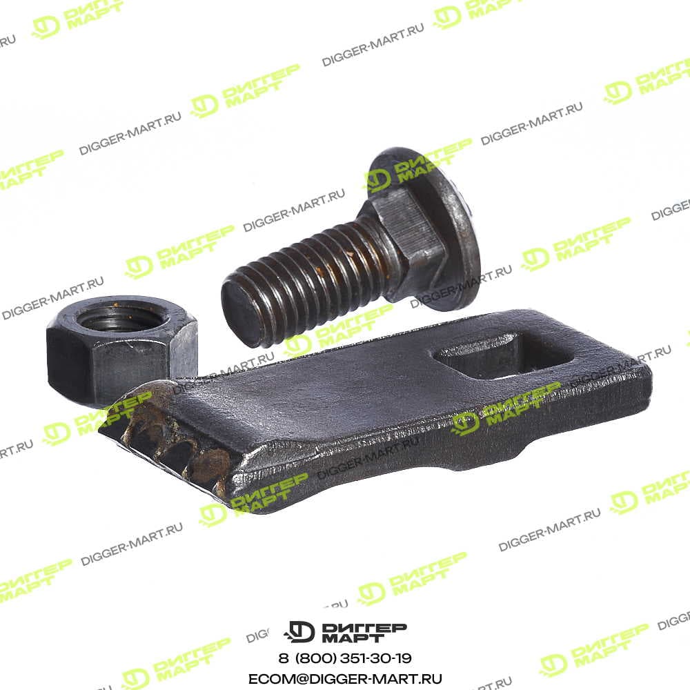 Зуб бура под болт с отверстием JCB 983/00163