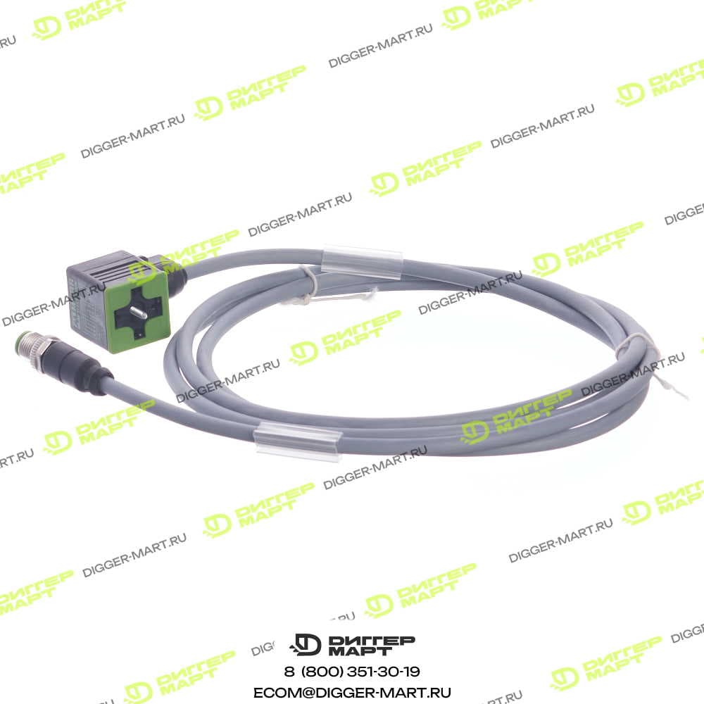 Кабель с разъемами (DIN 43650 - M12) 3 контакта, длина 2м SENNEBOGEN S050841