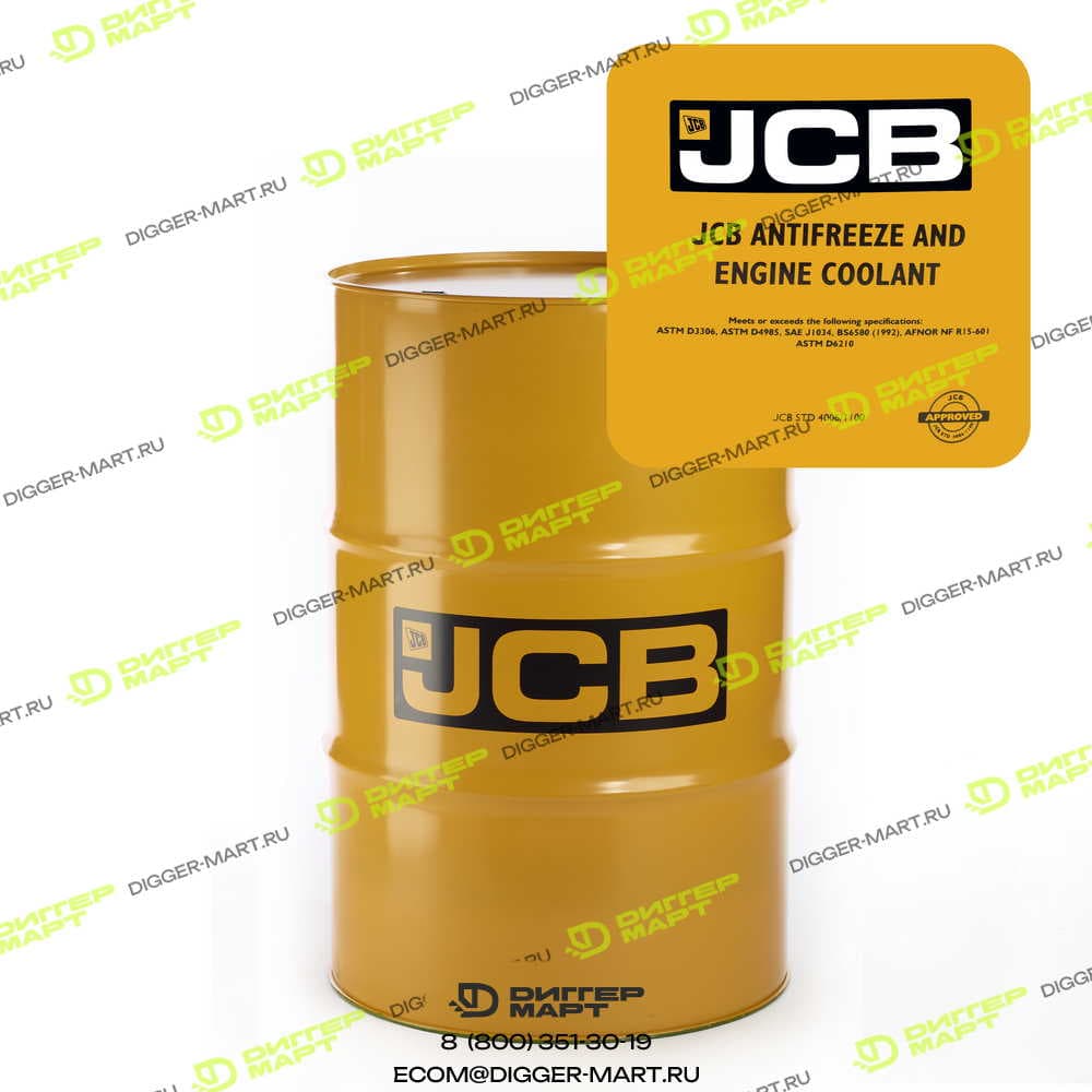 Антифриз зеленый, Antifreeze HP, концентрат 209 л. JCB 4006/1103R