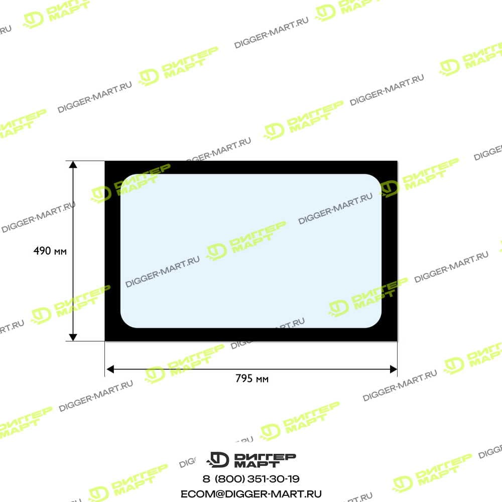 Стекло левой двери LOVOL 9F550-45A030301A0