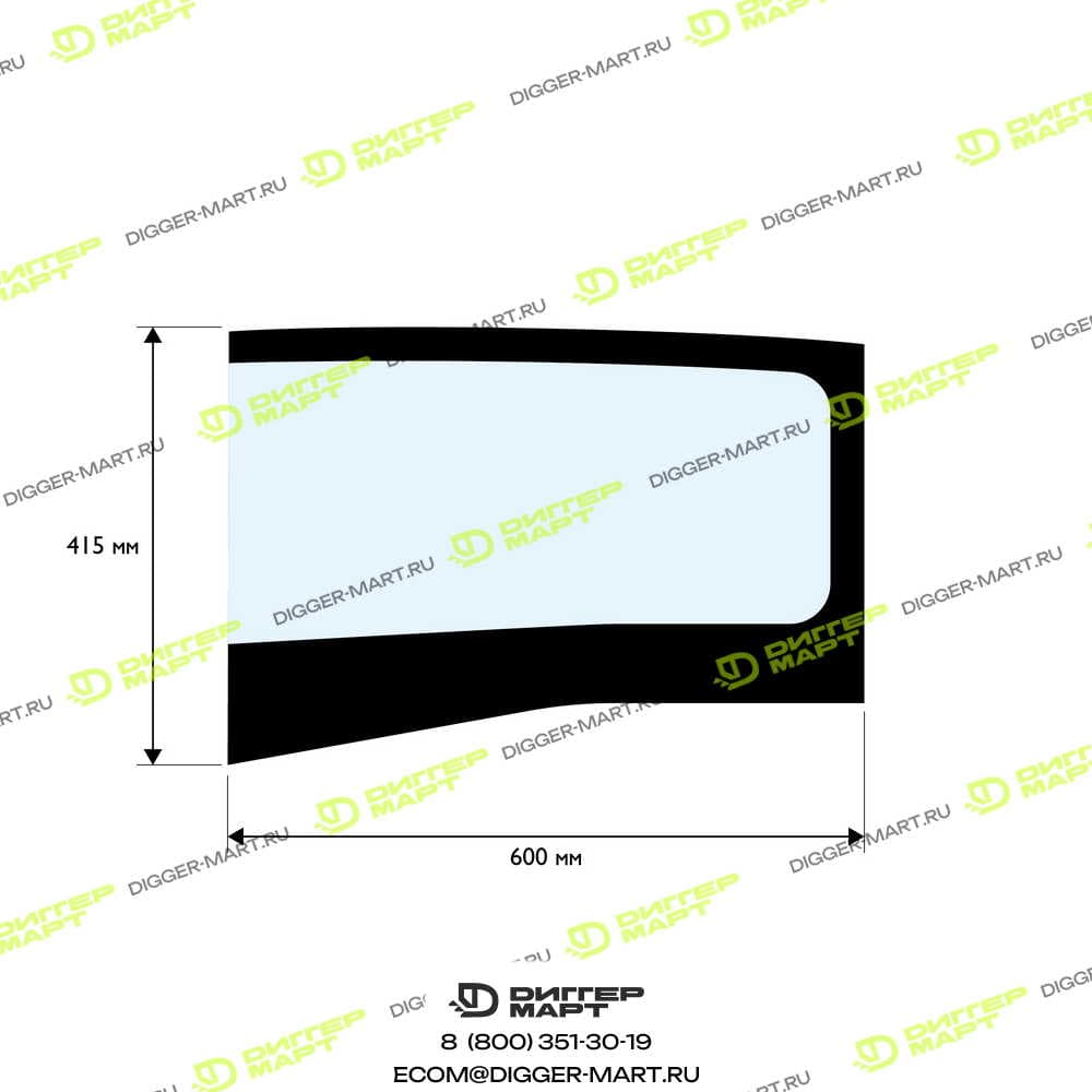 Стекло переднее нижнее левое LOVOL B4616-45A030002A0