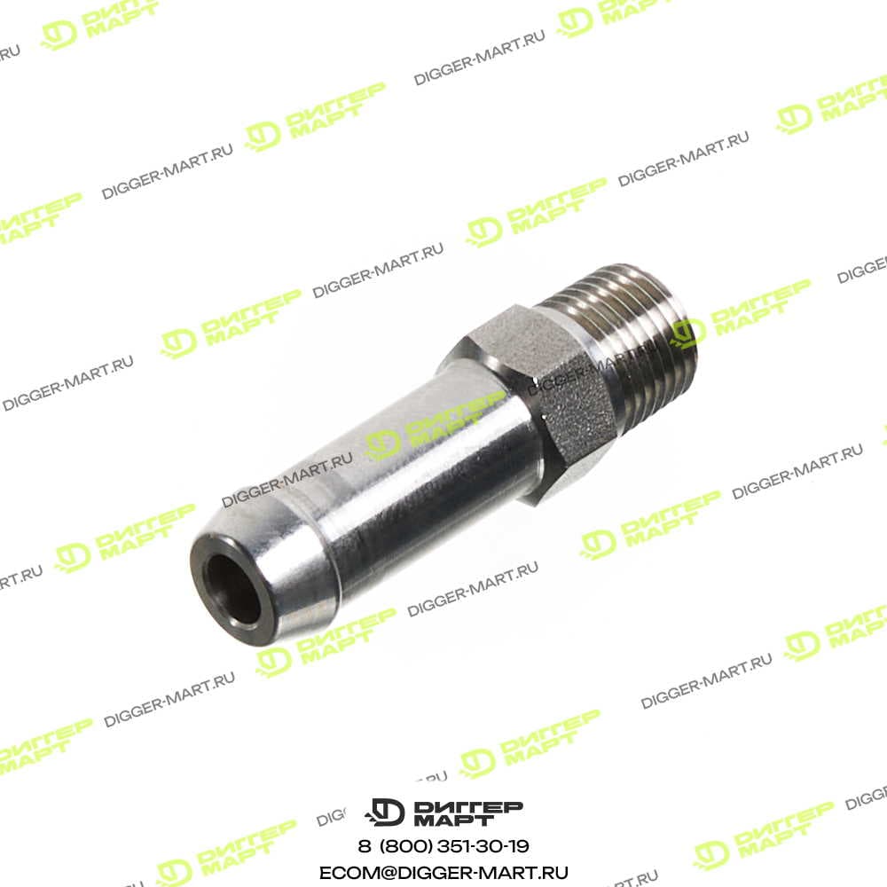Адаптер 1/8" nptf - 3/8 " патрубок JCB 334/D6720