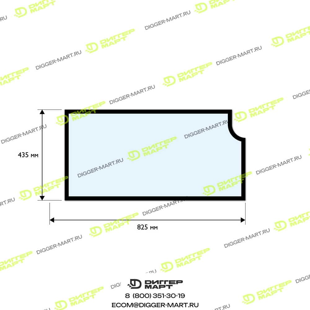 Правое стекло LOVOL 9F880-45A030503A0
