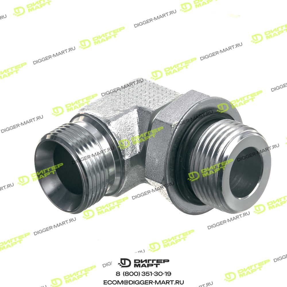 Переходник угловой папа - папа 1-1/16SAE x 3/4BSP JCB 816/90594